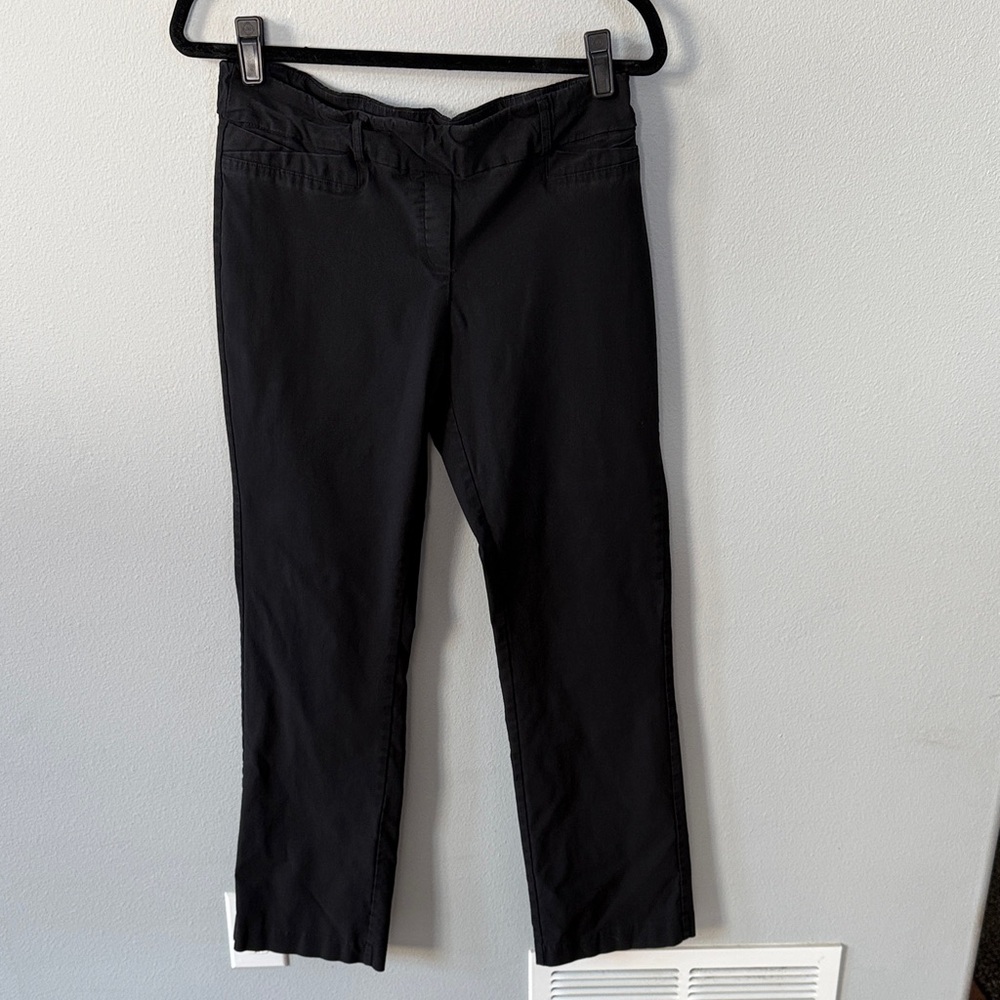 Classic Black Straight Leg Women's Pants